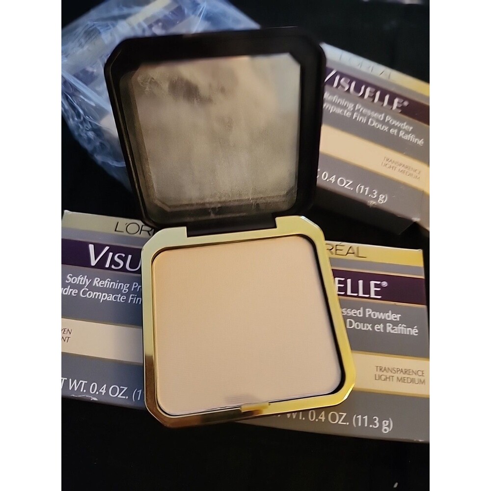 Lot Of 5 LOREAL Visuelle Softly Refining Pressed Powder Transparence Light Med - Picture 6 of 6